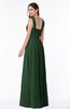 ColsBM Marie Hunter Green Plain A-line Jewel Sleeveless Chiffon Bridesmaid Dresses