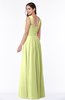 ColsBM Marie Lime Green Plain A-line Jewel Sleeveless Chiffon Bridesmaid Dresses