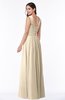 ColsBM Marie Novelle Peach Plain A-line Jewel Sleeveless Chiffon Bridesmaid Dresses