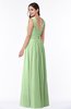 ColsBM Marie Sage Green Plain A-line Jewel Sleeveless Chiffon Bridesmaid Dresses