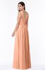 ColsBM Marie Salmon Plain A-line Jewel Sleeveless Chiffon Bridesmaid Dresses