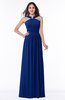 ColsBM Marie Sodalite Blue Plain A-line Jewel Sleeveless Chiffon Bridesmaid Dresses