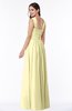 ColsBM Marie Soft Yellow Plain A-line Jewel Sleeveless Chiffon Bridesmaid Dresses