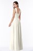 ColsBM Marie Whisper White Plain A-line Jewel Sleeveless Chiffon Bridesmaid Dresses