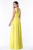 ColsBM Marie Yellow Iris Plain A-line Jewel Sleeveless Chiffon Bridesmaid Dresses