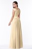 ColsBM Wendy Apricot Gelato Classic A-line Off-the-Shoulder Sleeveless Zip up Floor Length Plus Size Bridesmaid Dresses
