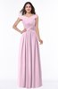 ColsBM Wendy Baby Pink Classic A-line Off-the-Shoulder Sleeveless Zip up Floor Length Plus Size Bridesmaid Dresses