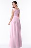 ColsBM Wendy Baby Pink Classic A-line Off-the-Shoulder Sleeveless Zip up Floor Length Plus Size Bridesmaid Dresses