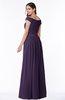 ColsBM Wendy Blackberry Cordial Classic A-line Off-the-Shoulder Sleeveless Zip up Floor Length Plus Size Bridesmaid Dresses