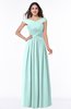 ColsBM Wendy Blue Glass Classic A-line Off-the-Shoulder Sleeveless Zip up Floor Length Plus Size Bridesmaid Dresses