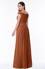 ColsBM Wendy Bombay Brown Classic A-line Off-the-Shoulder Sleeveless Zip up Floor Length Plus Size Bridesmaid Dresses