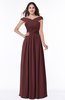 ColsBM Wendy Burgundy Classic A-line Off-the-Shoulder Sleeveless Zip up Floor Length Plus Size Bridesmaid Dresses
