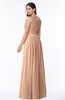 ColsBM Wendy Burnt Orange Classic A-line Off-the-Shoulder Sleeveless Zip up Floor Length Plus Size Bridesmaid Dresses