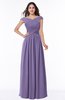 ColsBM Wendy Chalk Violet Classic A-line Off-the-Shoulder Sleeveless Zip up Floor Length Plus Size Bridesmaid Dresses