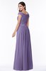 ColsBM Wendy Chalk Violet Classic A-line Off-the-Shoulder Sleeveless Zip up Floor Length Plus Size Bridesmaid Dresses