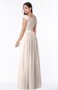 ColsBM Wendy Cream Pink Classic A-line Off-the-Shoulder Sleeveless Zip up Floor Length Plus Size Bridesmaid Dresses