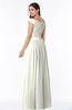 ColsBM Wendy Cream Classic A-line Off-the-Shoulder Sleeveless Zip up Floor Length Plus Size Bridesmaid Dresses