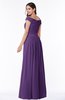 ColsBM Wendy Dark Purple Classic A-line Off-the-Shoulder Sleeveless Zip up Floor Length Plus Size Bridesmaid Dresses