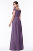 ColsBM Wendy Eggplant Classic A-line Off-the-Shoulder Sleeveless Zip up Floor Length Plus Size Bridesmaid Dresses