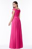 ColsBM Wendy Fandango Pink Classic A-line Off-the-Shoulder Sleeveless Zip up Floor Length Plus Size Bridesmaid Dresses