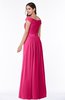 ColsBM Wendy Fuschia Classic A-line Off-the-Shoulder Sleeveless Zip up Floor Length Plus Size Bridesmaid Dresses