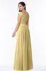 ColsBM Wendy Gold Classic A-line Off-the-Shoulder Sleeveless Zip up Floor Length Plus Size Bridesmaid Dresses