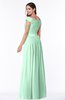 ColsBM Wendy Honeydew Classic A-line Off-the-Shoulder Sleeveless Zip up Floor Length Plus Size Bridesmaid Dresses