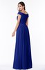 ColsBM Wendy Nautical Blue Classic A-line Off-the-Shoulder Sleeveless Zip up Floor Length Plus Size Bridesmaid Dresses
