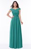 ColsBM Wendy Porcelain Classic A-line Off-the-Shoulder Sleeveless Zip up Floor Length Plus Size Bridesmaid Dresses