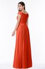 ColsBM Wendy Tangerine Tango Classic A-line Off-the-Shoulder Sleeveless Zip up Floor Length Plus Size Bridesmaid Dresses