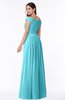 ColsBM Wendy Turquoise Classic A-line Off-the-Shoulder Sleeveless Zip up Floor Length Plus Size Bridesmaid Dresses