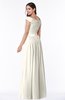 ColsBM Wendy Whisper White Classic A-line Off-the-Shoulder Sleeveless Zip up Floor Length Plus Size Bridesmaid Dresses