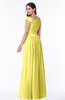 ColsBM Wendy Yellow Iris Classic A-line Off-the-Shoulder Sleeveless Zip up Floor Length Plus Size Bridesmaid Dresses