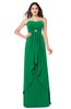 ColsBM Nathalie Green Sexy A-line Sweetheart Sleeveless Floor Length Rhinestone Plus Size Bridesmaid Dresses