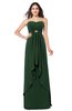 ColsBM Nathalie Hunter Green Sexy A-line Sweetheart Sleeveless Floor Length Rhinestone Plus Size Bridesmaid Dresses