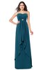 ColsBM Nathalie Moroccan Blue Sexy A-line Sweetheart Sleeveless Floor Length Rhinestone Plus Size Bridesmaid Dresses