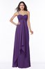 ColsBM Azalea Dark Purple Sexy A-line Spaghetti Zipper Pleated Plus Size Bridesmaid Dresses