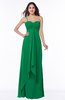 ColsBM Azalea Green Sexy A-line Spaghetti Zipper Pleated Plus Size Bridesmaid Dresses