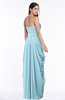 ColsBM Wren Aqua Informal Sleeveless Half Backless Chiffon Floor Length Plus Size Bridesmaid Dresses