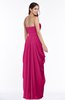 ColsBM Wren Beetroot Purple Informal Sleeveless Half Backless Chiffon Floor Length Plus Size Bridesmaid Dresses