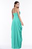 ColsBM Wren Blue Turquoise Informal Sleeveless Half Backless Chiffon Floor Length Plus Size Bridesmaid Dresses