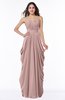 ColsBM Wren Bridal Rose Informal Sleeveless Half Backless Chiffon Floor Length Plus Size Bridesmaid Dresses