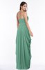 ColsBM Wren Bristol Blue Informal Sleeveless Half Backless Chiffon Floor Length Plus Size Bridesmaid Dresses