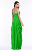 ColsBM Wren Classic Green Informal Sleeveless Half Backless Chiffon Floor Length Plus Size Bridesmaid Dresses