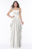 ColsBM Wren Cloud White Informal Sleeveless Half Backless Chiffon Floor Length Plus Size Bridesmaid Dresses