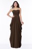 ColsBM Wren Copper Informal Sleeveless Half Backless Chiffon Floor Length Plus Size Bridesmaid Dresses