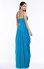 ColsBM Wren Cornflower Blue Informal Sleeveless Half Backless Chiffon Floor Length Plus Size Bridesmaid Dresses