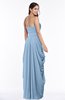 ColsBM Wren Dusty Blue Informal Sleeveless Half Backless Chiffon Floor Length Plus Size Bridesmaid Dresses