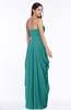 ColsBM Wren Emerald Green Informal Sleeveless Half Backless Chiffon Floor Length Plus Size Bridesmaid Dresses