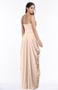 ColsBM Wren Fresh Salmon Informal Sleeveless Half Backless Chiffon Floor Length Plus Size Bridesmaid Dresses